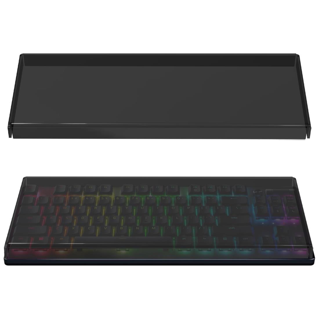 Geekria キーボード カバー ケース 互換品 レイザー Huntsman Tournament Edition/ V2 TKL テンキーレス ワイヤレスメカニカルゲーミングキーボード 保護カバー（ダークブラウン）