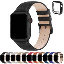 アップルウォッチ バンド Apple Watch バンド アップルウォッチベルト 本革 装着簡単 保護ケース付き レディース メンズ 1/2/3/4/5/6/7...