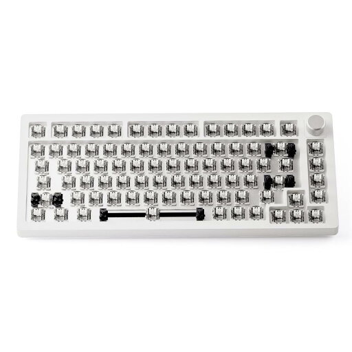 DrunkDeer A75 ラピッドトリガー メカニカルキーボード TKL ゲーム用 高速反応 磁気スイッチ RGB 有線 USB コンパクト 82キー ノブ付き ホワイト ベアボーン キーキャップなし DrunkDeer A75 ラピッドトリガー メカニカルキーボード TKL ゲーム用 高速反応 磁気スイッチ RGB 有線 USB コンパクト 82キー ノブ付き ホワイト ベアボーン キーキャップなし