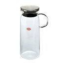iwaki(イワキ) AGCテクノグラス 耐熱ガラス 麦茶ポット ピッチャー 1リットル 丸型 冷水ポット 冷水筒 ジャグ KT294-SV