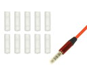 APS ANE ステレオミニプラグ (3.5mm) 用 保護キャップ 10個SET クリアー 大切なイヤホンやヘッドホンのプラグを保護 カバー (3.5mm用 ...