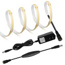 LEKE COB テープライトスーツLEDストリップライトフレキシブル 高密度 LEDテープライト 2m 320LEDs/m 昼光色4000K DC12V 18...