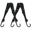 ZADAFINA 荷台用 ゴムひも 荷台用 ゴム紐 2本セット 荷物固定紐 長さ60cm 自由伸縮 ゴムロープ ゴムバンド 荷崩れ防止 両端フック付き 伸縮調整...