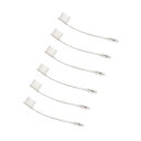 monofive USB Type-C(オス)用 保護カバーキャップ 脱落防止ソフト 6個入 白(半透明) MF-SUSBC5-6W