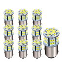 Autart S25 ダブル球 12V-24V ホワイト 段違い180度 1157 BAY15D P21 車用トラック用品 ブレーキランプ テールランプ バック...