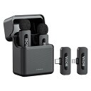 BOYA BY-V3 Combo 2in1 ピンマイク iPhone/Type-C Android/対応 2人同時使用 伝送距離100m ノイズ軽減 音画同期 ...