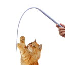 ネズミの形をした猫の杖 |子猫用シリコンマウステールシェイプワンドおもちゃ、ソフト非毒性子猫プレイおもちゃ、動物病院猫カフェホームペットショップ用ソフト猫じゃら...