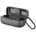 【EarFun正規品】For EarFun Free Pro 3ケース保護カバー シリコン/装着充電可能/全面保護 落下・キズ防止/耐衝撃/防塵/軽量/収納/カラビナ付き (ブラック)