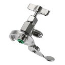 自動車 エアコン用 缶切バルブ サービス缶バルブ 冷媒用品 R134a冷媒 1/4SAEオス R12 R22 R410にも適合 エアコンガスチャージ補充ツール ...
