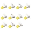 12V汎用 T3 SMD チップ 自動車LED ライト ダッシュボード メーターパネルライト 電球 /ホワイト(10個入り)