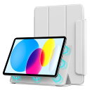 Aoub iPad (A16) 11世代 第10世代 ケース (2025/2022) 11/10.9インチ マグネット 磁気吸着 オートスリープ/ウェイク対応 Pencilペン収納 スリム 手触り快適 カバー グレー