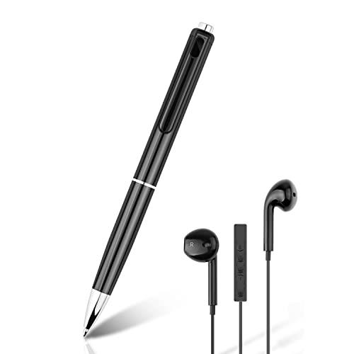 【2023年改良&極細】ペン 型ボイ スレコーダー 32GB 録音機 ICレコーダー 大容量 35時間連続録音 約360時間録音保存 音声検知自動録音 芯5本付...