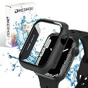 DIKESHGU for Apple Watch防水ケース series6/SE/5/4 44mm/40mm アップルウォッチ保護カバー ガラスフィルム 一体型...
