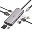 vigoole USB C ハブ 7-in-1 USB Type C ハブ USB3.0X2 高速データ伝送 100W PD 急速充電4K HDMI出力、SD/...