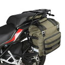 Rhinowalk バイク用サイドバッグ 防水オートバイの荷物袋 クイックリリース オートバイの側面袋 20L オートバイの棚が付いているほとんどの冒険そしてス...