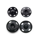 雲見 スナップボタン 19mm 20足 ボタン 打ち具不要 簡単取付け 金属ボタン DIY手作り 縫い付けタイプ 裁縫材料 縫製衣類 スナップ ボタン ブラック