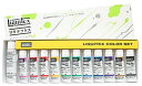 リキテックス(Liquitex) アクリル絵具 スクールカラー レギュラータイプ ホワイト6号 12色セット ミキシング R4 10ml