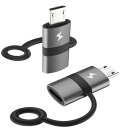 (2個入り)usb変換アダプター micro usb type-c マイクロusb 変換 USB C → Micro USB 変換コネクタ 急速充電&データ転送...
