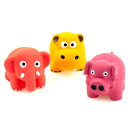 Chiwava 3個 7cm 可愛い立っている動物 ペットセットインタラクティブおもちゃ 小型犬に適用 多色