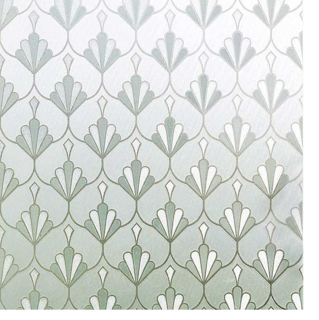 Rabbitgoo 窓ガラス目隠しフィルム 目隠しシート uvカット 水で貼ってはがせる 窓フィルム 貼り直し可 窓 ガラス フィルム 紫外線カット 飛散防止 めかくしシート (44.5x200cm)