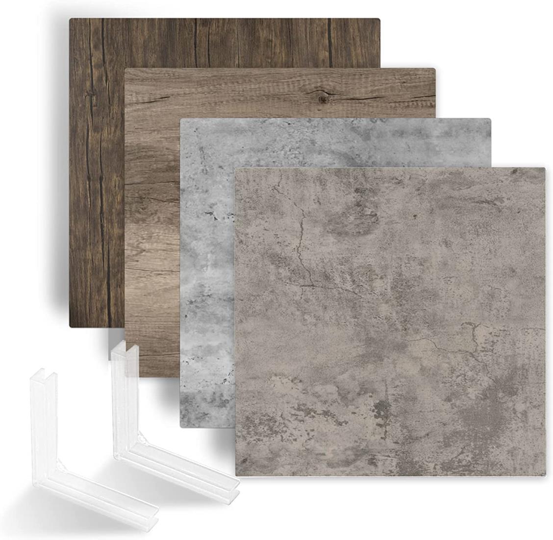 Meking 背景ボード 60x60cm バックグラウンド 両面異なる仕様 撮影用 写真撮影 バックグラウンド 木目..