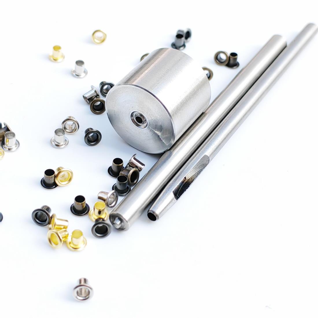 100個入り カラーミックス 1.5/2/2.5mm 小さなクーパー グロメット 靴、服、レザーキャンバス bjd アイレット 固定ツール付き (1.5mm)