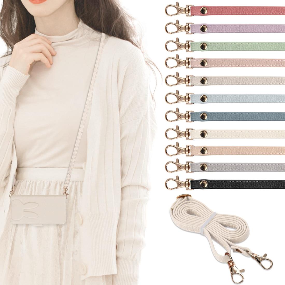 Winntii ストラップ 斜め掛け ショルダーストラップ 約72cm～約134cm 長さ調節可能 ストラップ 落下防止 携帯ストラップ スマホ スマートフォン スマホカバー スマホケース スマホ ショルダーストラップ 斜め掛け PUレザー ネックストラッショルダーストラップ 落下防止 スマ