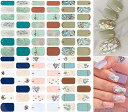 NAILDOKI ネイルシール 手用 3D立体感 損傷のないジェルネイルシール 貼るだけ 手の爪 可愛い人気 ネイルステッカー 女性おしゃれな 上級 ネイルラップ