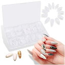 Kalevel オーバル ネイルチップ つけ爪チップ diy用品 足 付け爪 ネイル 飾り デコレーション セット チップ 500枚無地 セット 初心者 練習用...