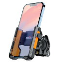 Grefay自転車 スマホ ホルダー片手操作【1Sクイックリリース】自転車携帯ホルダーオートバイの電話マウントスタンド オートバイ バイク スマートフォン振れ止...