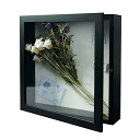 Telarana 額縁 写真立て フォトフレーム 標本箱 シャドウボックス 立体額 ボックスフレーム ポスターフレーム パネルフレーム マグネット付き ブラック...
