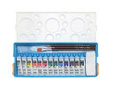 リキテックス(Liquitex) ガッシュ・アクリリック プラス 12色(13本) プラケース デザインセット G5A 10ml