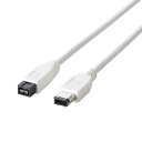 エレコム FireWireケーブル (IEEE1394b 9pin to 6pin) 1m IE-961WH