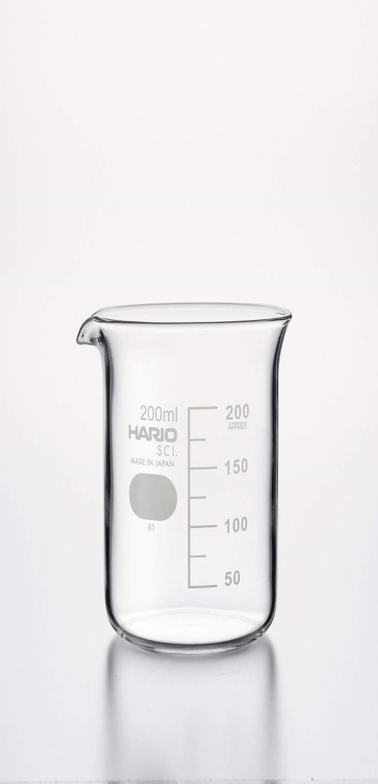 柴田科学 ビーカー 目安目盛付 200mL 010020-20051A 1個入