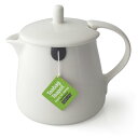 フォーライフ ティーポット 陶器 白 ティーバッグ用 354ml 2杯用 電子レンジ・食洗機対応 ホワイト ティーバッグティーポット 403Wht