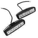 calm wish LED 吊り 下げ フォグ バック ランプ コンパクト ワーク ライト 車外 船 農機 作業 灯 防水 プラスチック ケース 2個 汎用