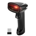 JRHC Bluetooth 1D 2D QRバーコードリーダー、3 In 1ハンドヘルドバーコードスキャナー サポートWindows、Mac,Android、IOSおよびLinux、PC、POSシステム(655 USB 2.0有線 2D 2.4G + BT)