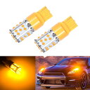 XADMIN T20 7440 車用ウィンカー サイドマーカー LEDバルブ 無極性 LED電球 W21W 35連 3030SMD 高輝度 2個セット (アンバ...