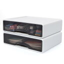 YGORTECH 収納ケース 小物入れ引き出し レターケース 2個セット 34*25*17cm 収納ボックス A4 書類ケース A4紙サイズ対応 小物入れ 小物...