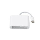 USB Type-C SD/Micro SD/CF カードリーダー 3in1 Popolier 日本語説明書付き タイプC to SD/Micro SD/CF ...