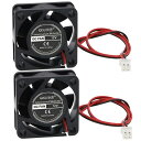 ANMBEST 2個のDC 12V 0.1A 4015静音ブラシレスブロワラジアル冷却ファン2針ブラシレス4 CMファン40 mmX 40 mmX 15 mmパソコンケース3 Dプリンタ部品用