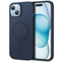 ESR for iPhone 15 Plus ケース MagSafe付き マグネット充電対応 スリム シリコンケース 衝撃吸収 画面とカメラ保護 Cloudシリ...