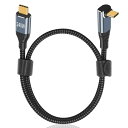 Poyiccot USB C L字 短いケーブル 50cm【 240W/5A 急速充電 /USB2.0規格/ PD 3.1 対応】USB-C & USB-C ケ...
