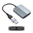 USB Type C HDMI変換アダプタ USB/Type C to HDMI ケーブル ディスプレイアダプタ Type-CとUSB両対応 1080P対応 2...