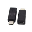 ViViSun【JCT請求書発行可能】 USB C to mini変換アダプタ USB3.1 Type-Cオス to miniメス アダプタ 変換コネクタ 金メ...