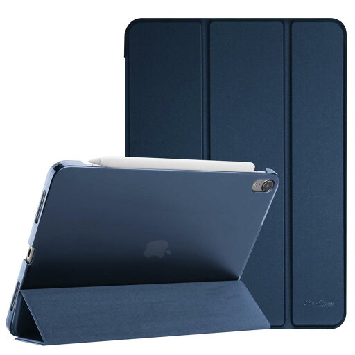 ProCase iPad Air 11インチ M2 (2024) / iPad Air 第5世代 / 第4世代 ケース 軽量 スタンド 三つ折り フォリオ保護ケース 半透明バックカバー Apple Pencil 2対応 対応端末:iPad Air 11インチ M2 (2024)、iPad Air5 2022、iPad Air4 2020 - ネイビー ProCase iPad Air 11インチ M2 (2024) / iPad Air 第5世代 / 第4世代 ケース 軽量 スタンド 三つ折り フォリオ保護ケース 半透明バックカバー Apple Pencil 2対応 対応端末:iPad Air 11インチ M2 (2024)、iPad Air5 2022、iPad Air4 2020 - ネイビー