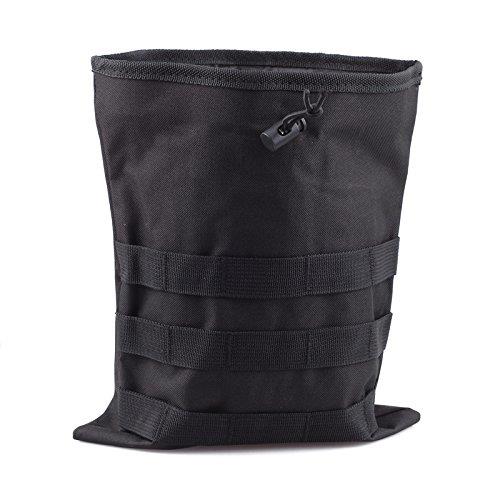 Bakle だんぷポーチ サバゲー ダンプポーチ ミリタリー 大量収納 マガジンポーチ ダンプポーチ 黒