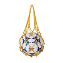 収納 サッカー/バレーボール/バスケットボール用 簡易ボールバッグ 網袋 持ち運び 保管用 (イエロー)
