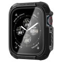 Spigen Apple Watch ケース 45mm ガラス 一体型 【 Series9 / 8 / 7 対応 】 米軍MIL規格取得 画面保護 耐衝撃 落下...