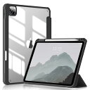 KenKe iPad Pro 11 ケース 2022/ 2021/ 2020 透明バックカバー 軽量 薄型 傷つけ防止 PU合成レザー Apple Pencil...